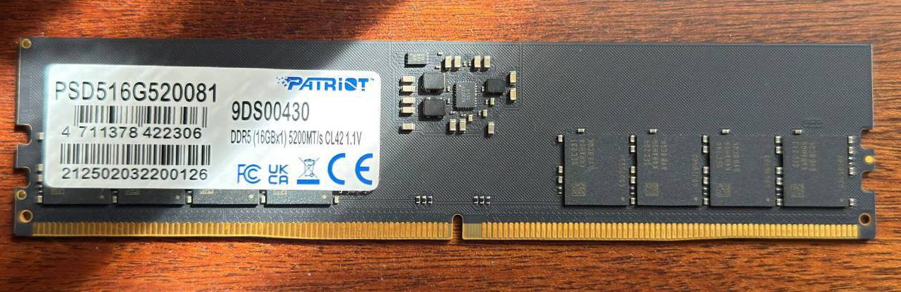 Оперативная память DDR5 5200MHz