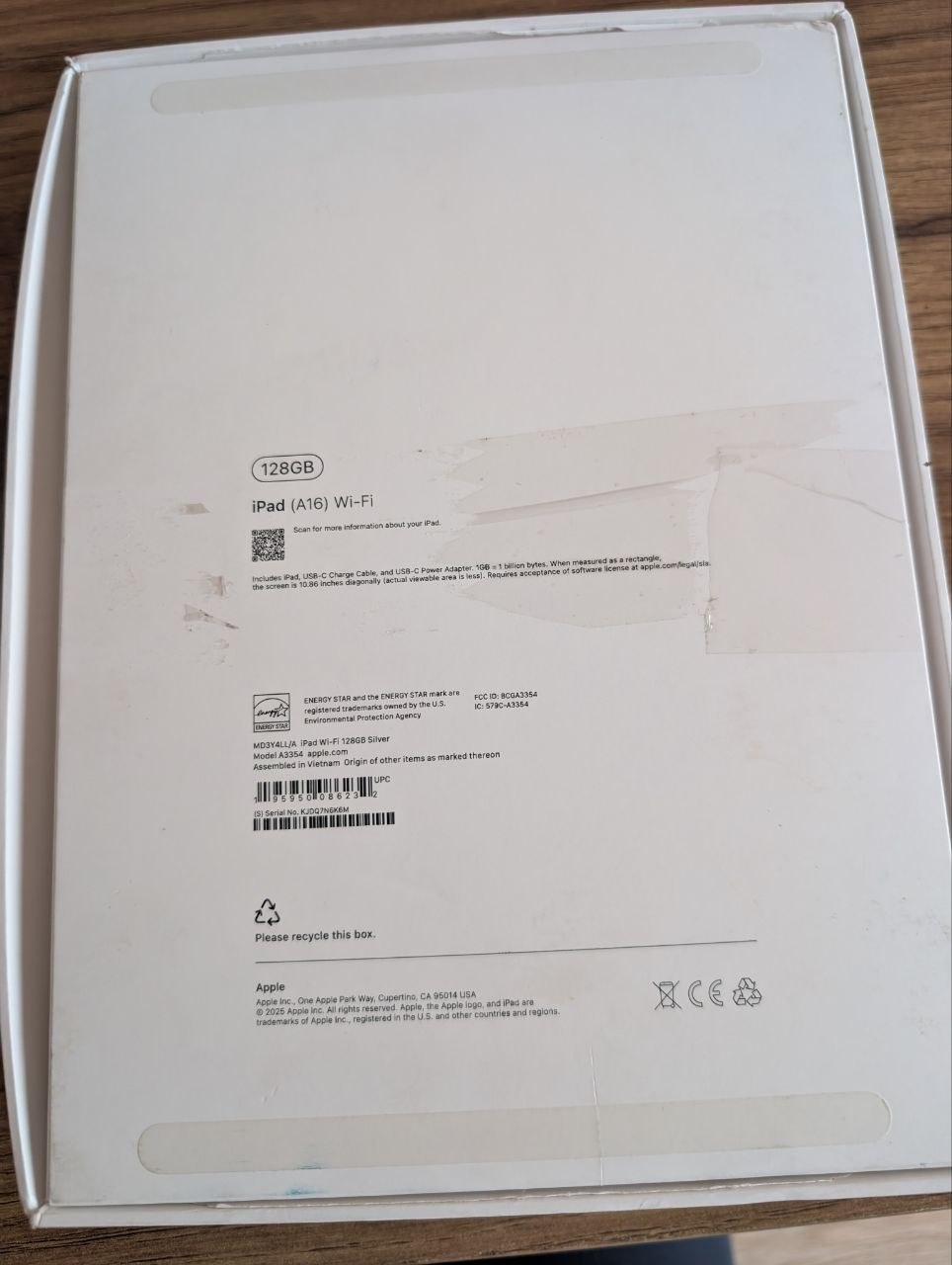 Apple iPad 11 (2025) 128GB Wi-Fi Silver