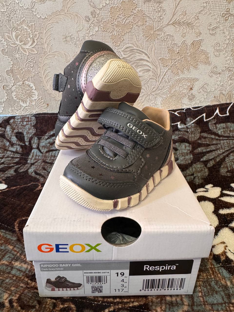 Детская обувь GEOX для девочки, 19 размер