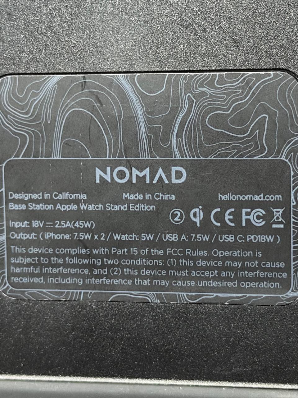 Беспроводная зарядка Nomad Qi Wireless Charging