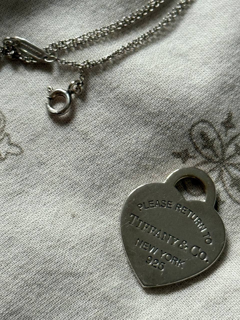 Подвеска Tiffany & Co Return to Tiffany Heart на цепочке, серебро 925