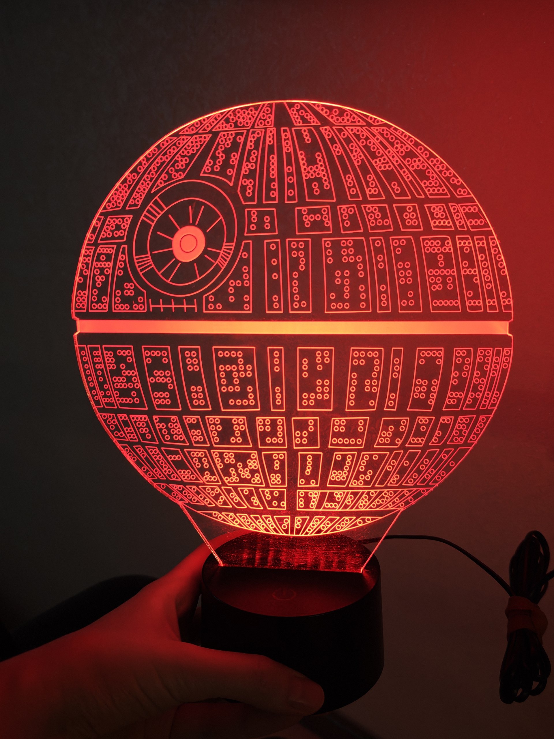 3D-лампа Звезда Смерти Star Wars