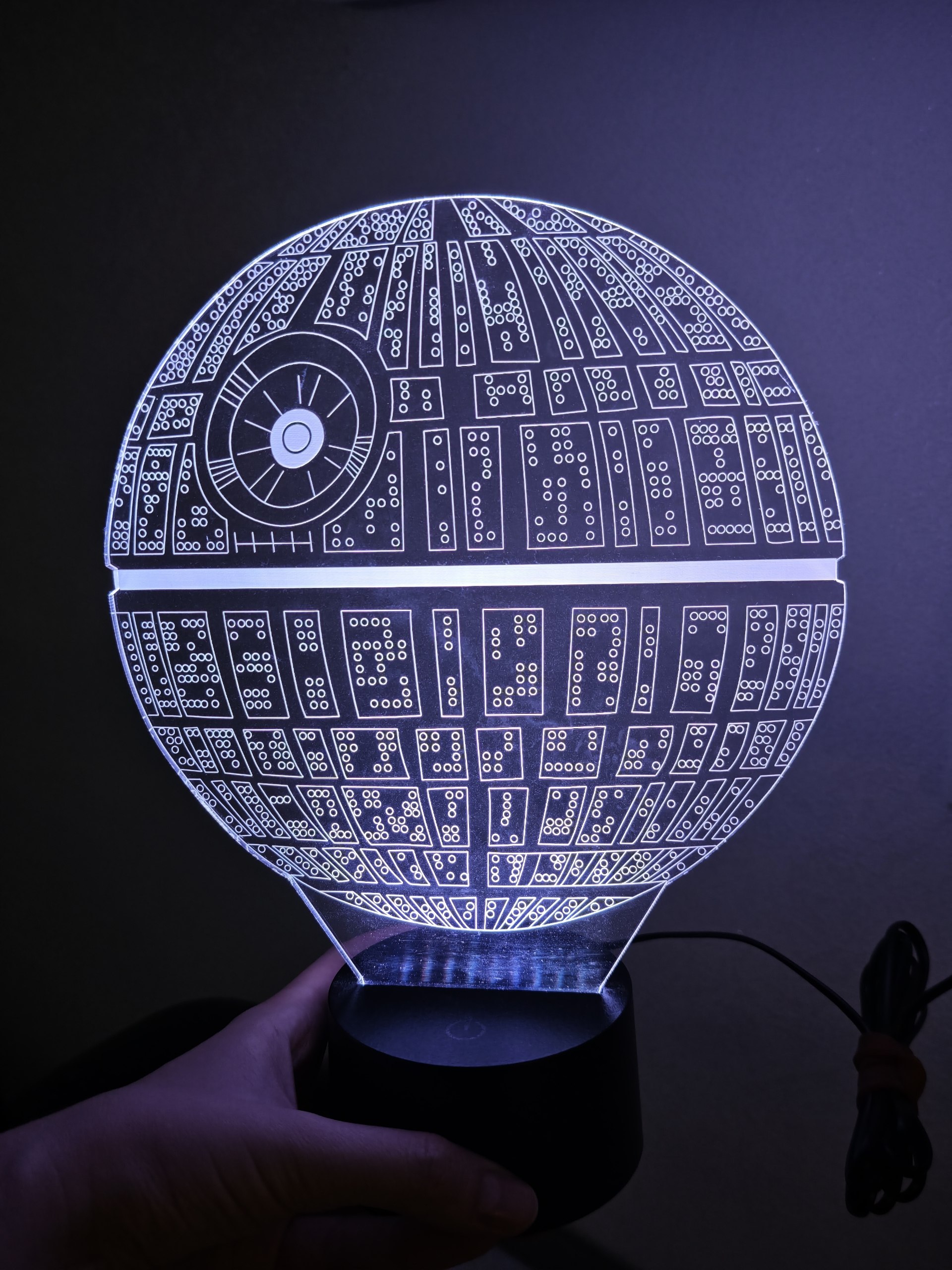 3D-лампа Звезда Смерти Star Wars