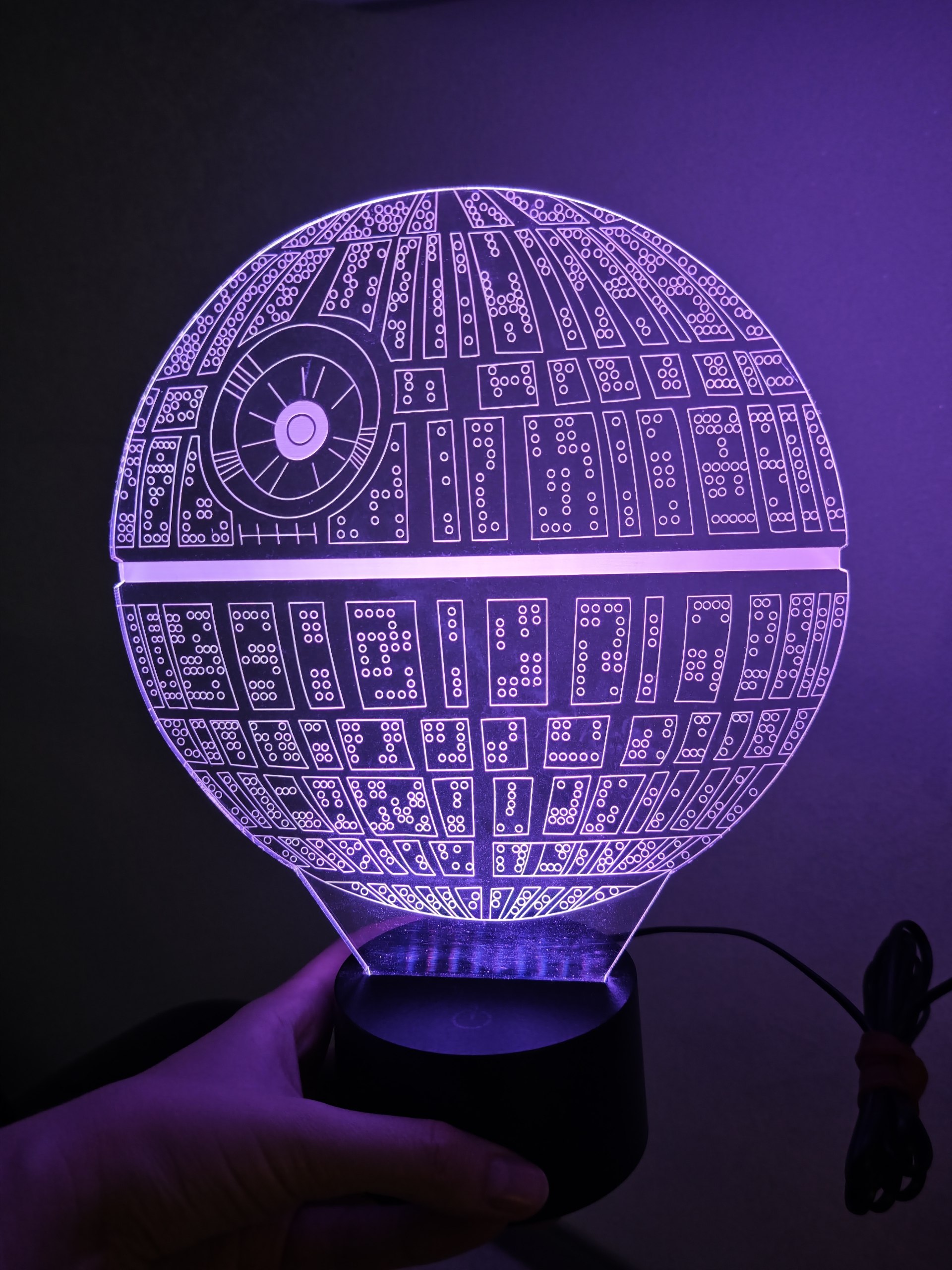 3D-лампа Звезда Смерти Star Wars
