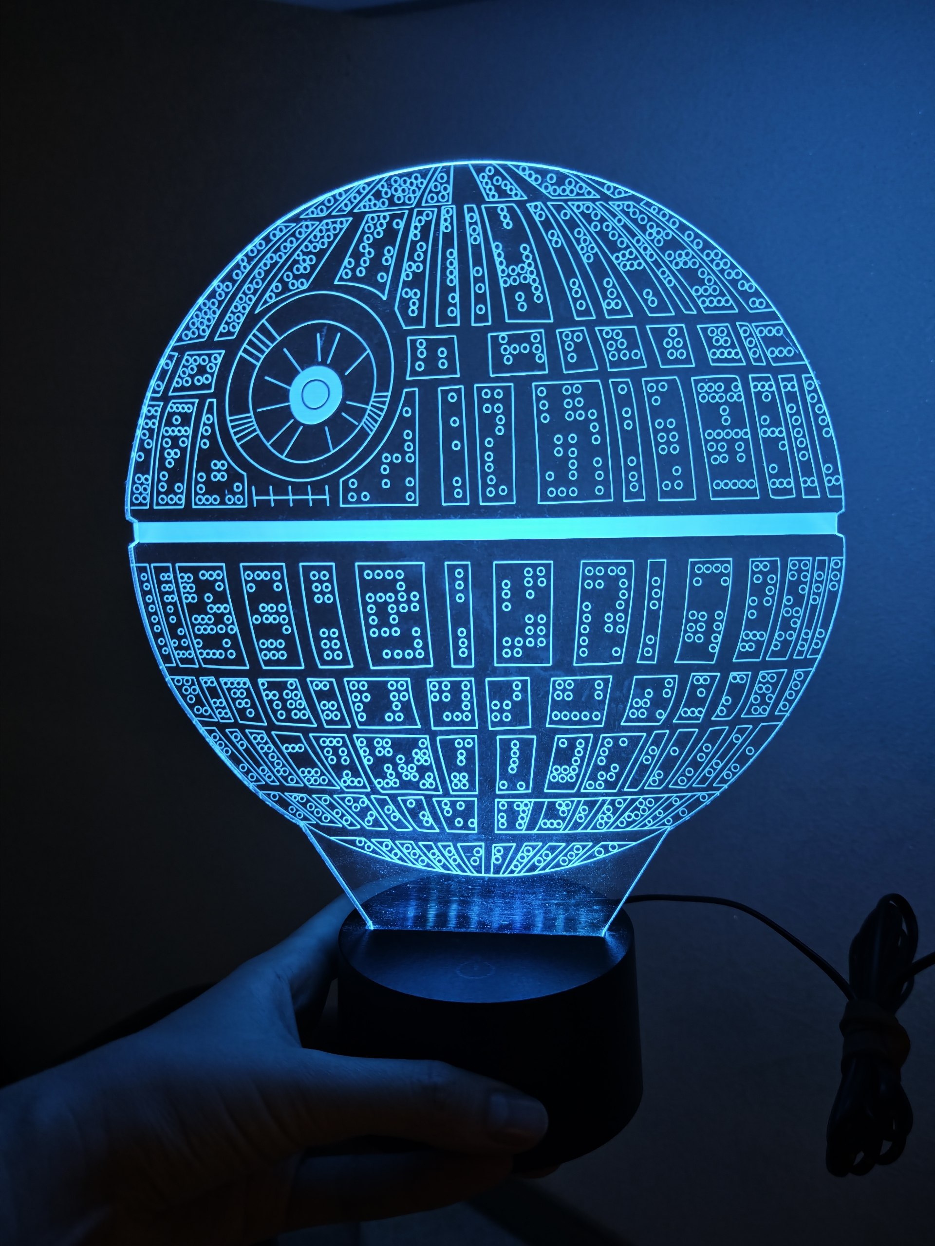 3D-лампа Звезда Смерти Star Wars