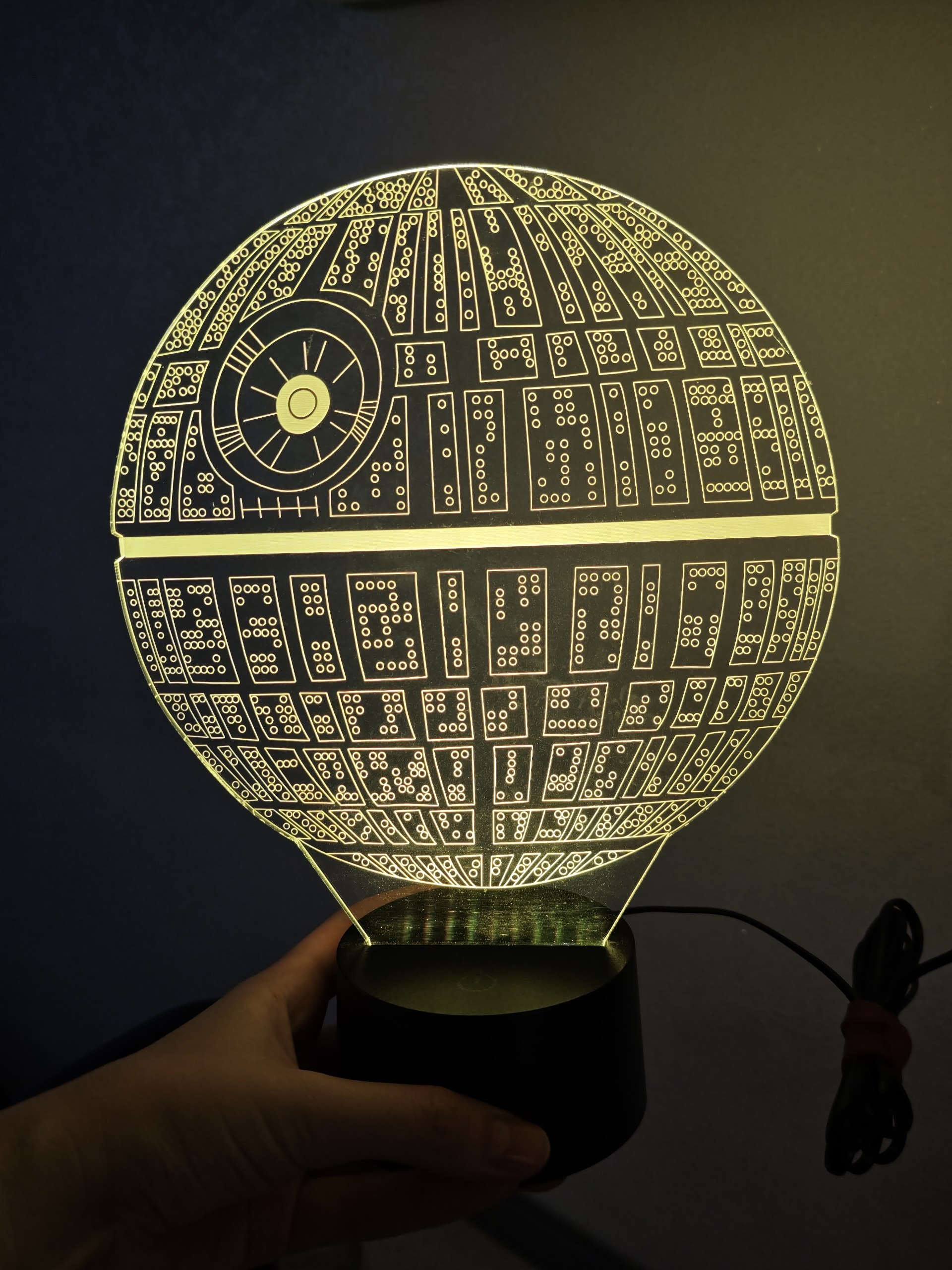 3D-лампа Звезда Смерти Star Wars
