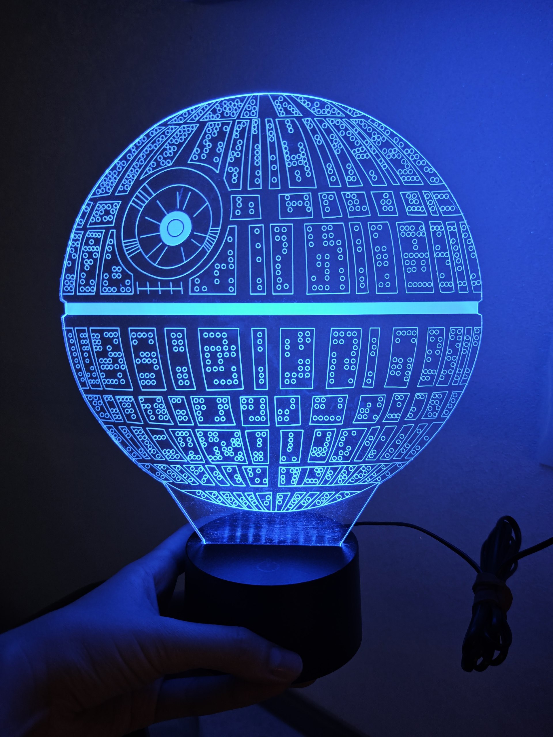 3D-лампа Звезда Смерти Star Wars