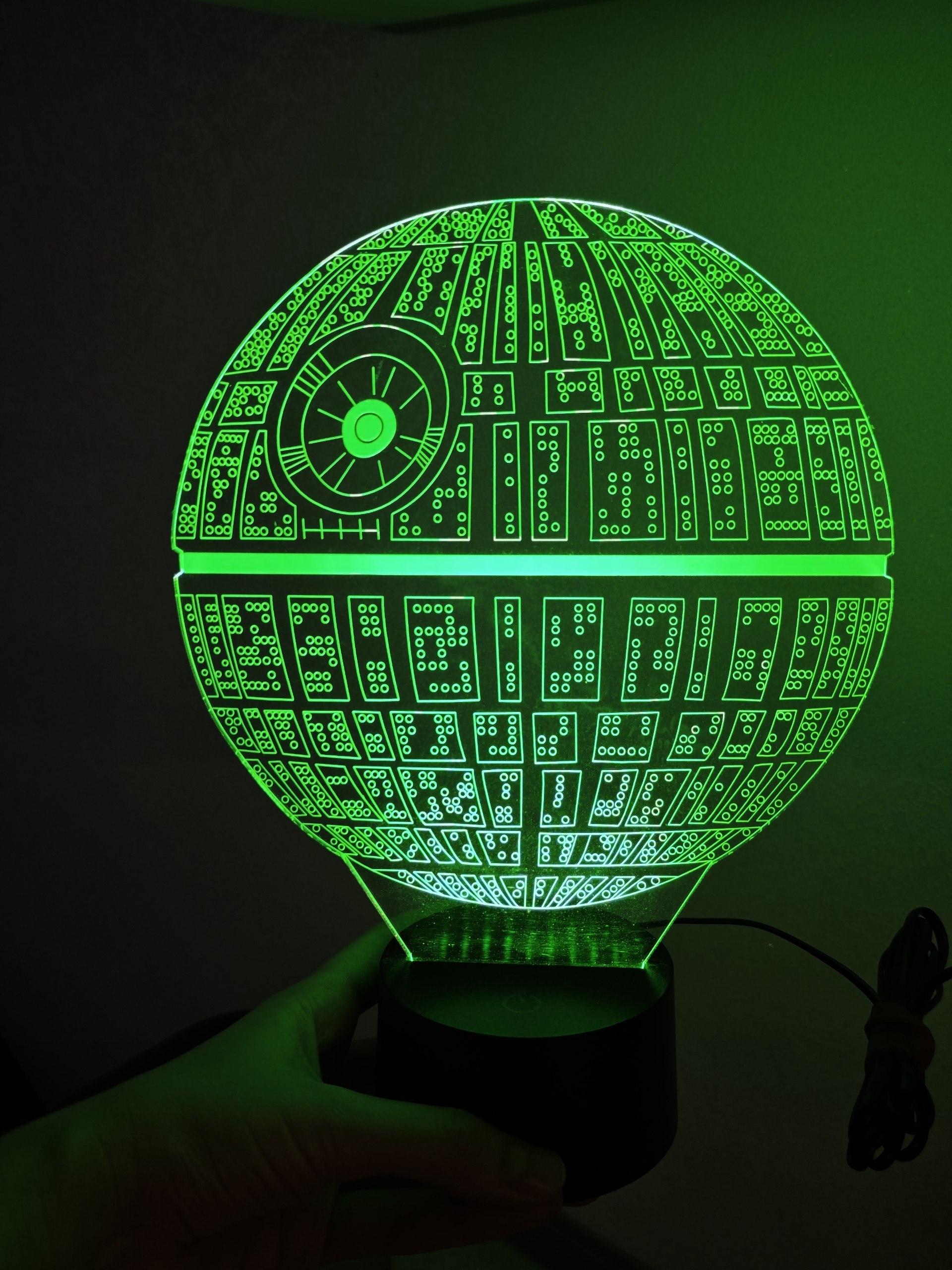 3D-лампа Звезда Смерти Star Wars