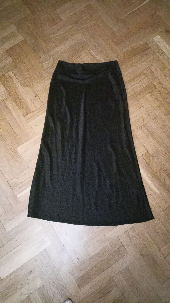 Черная длинная юбка XS