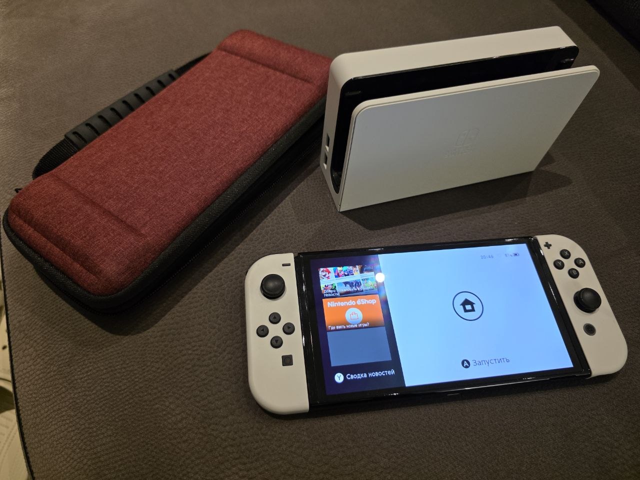 Nintendo Switch OLED, белая