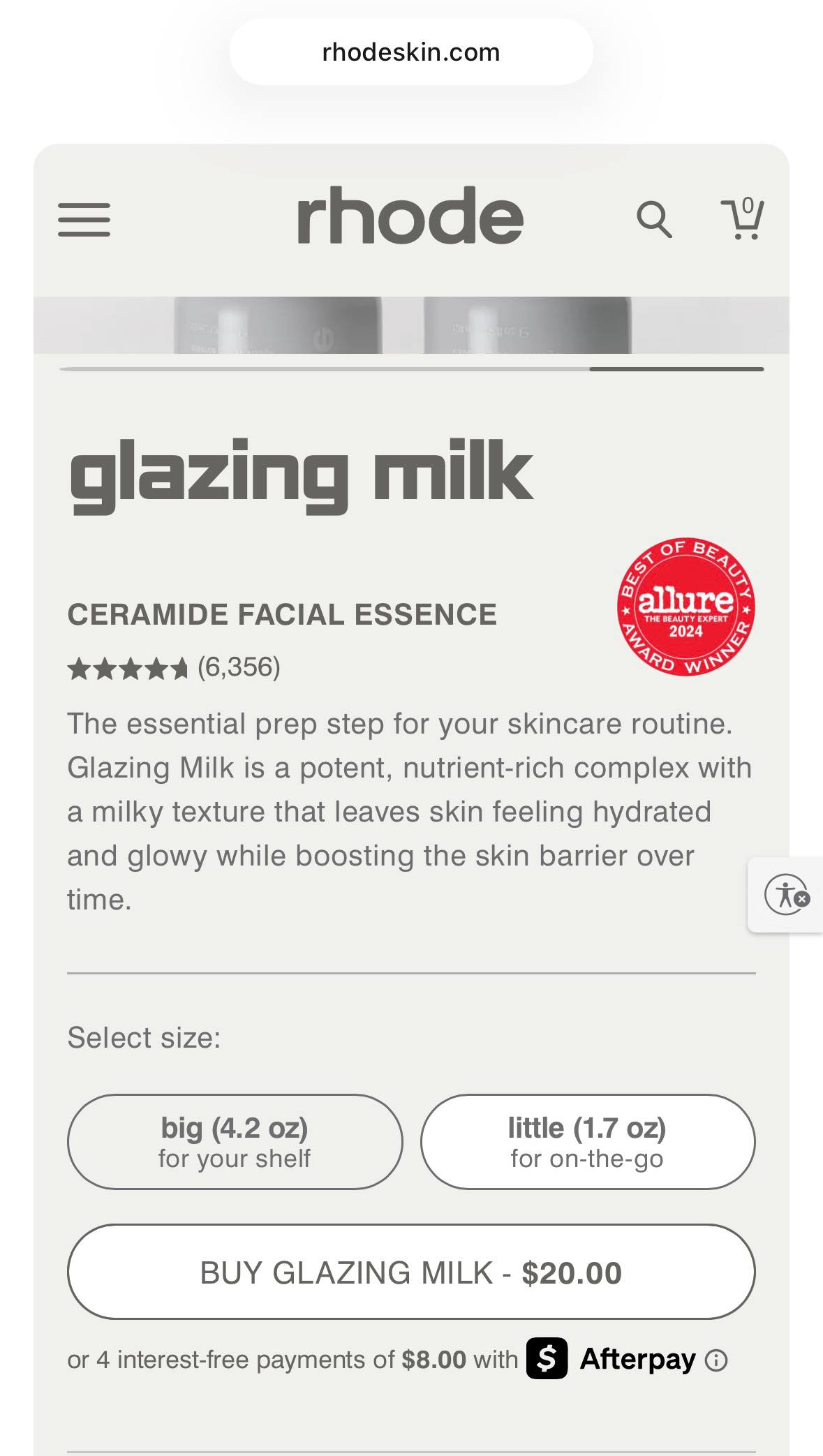 RHODE Glazing Milk мини-версия