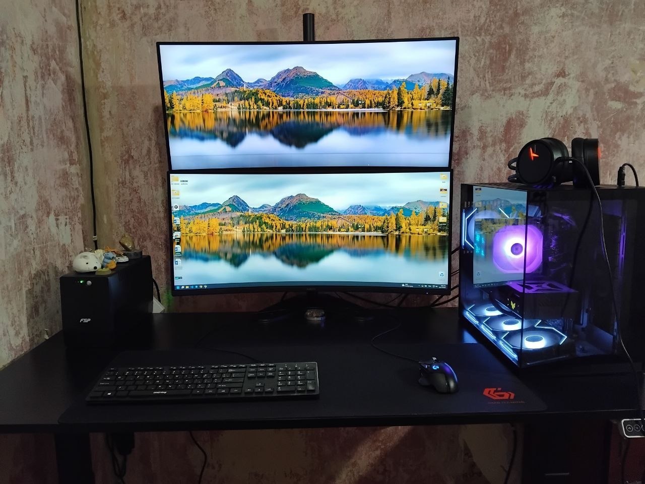 Компьютер с рабочим местом: RTX 5070, i5-14600KF, 32GB DDR5, 2×34" монитора
