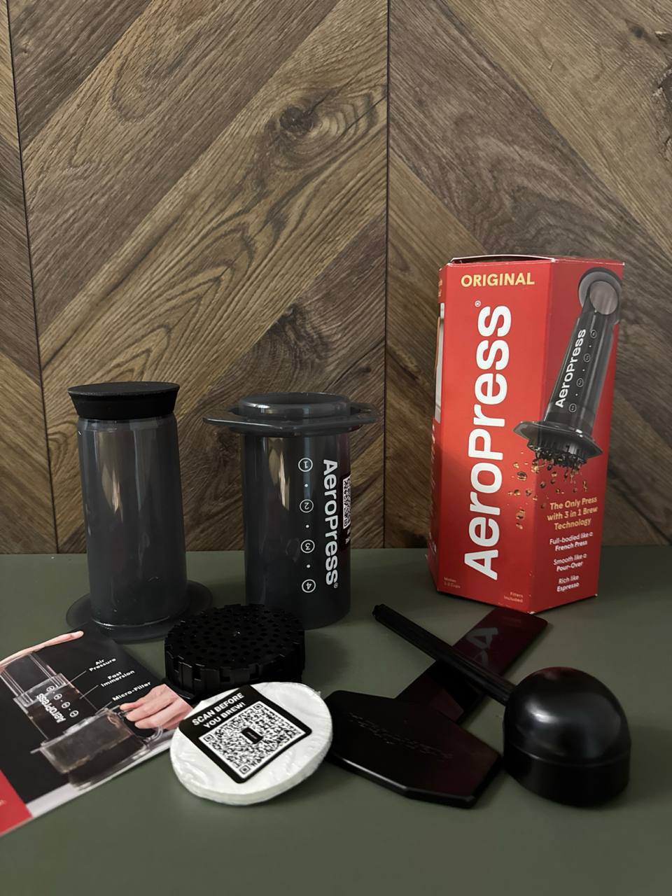 AeroPress Original с упаковкой фильтров