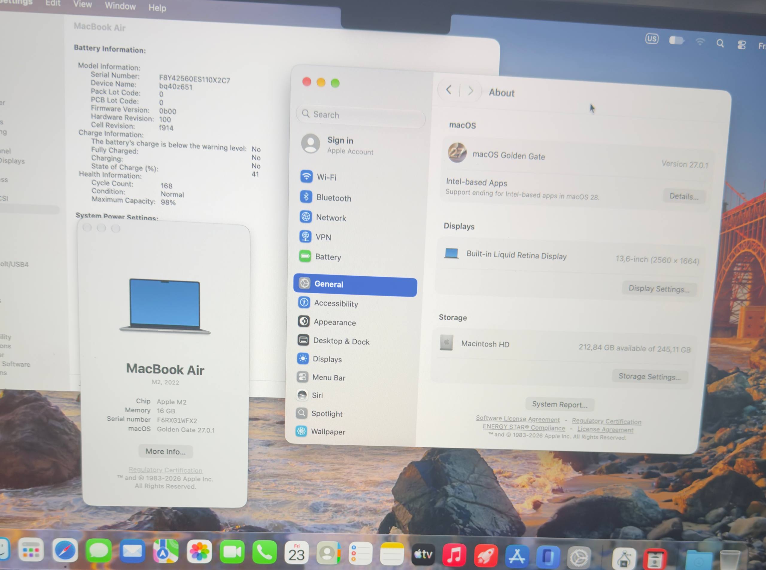 MacBook Air 13.6 M2 16GB/256GB Space Gray