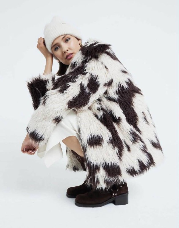 Меховая шуба River Island, размер S
