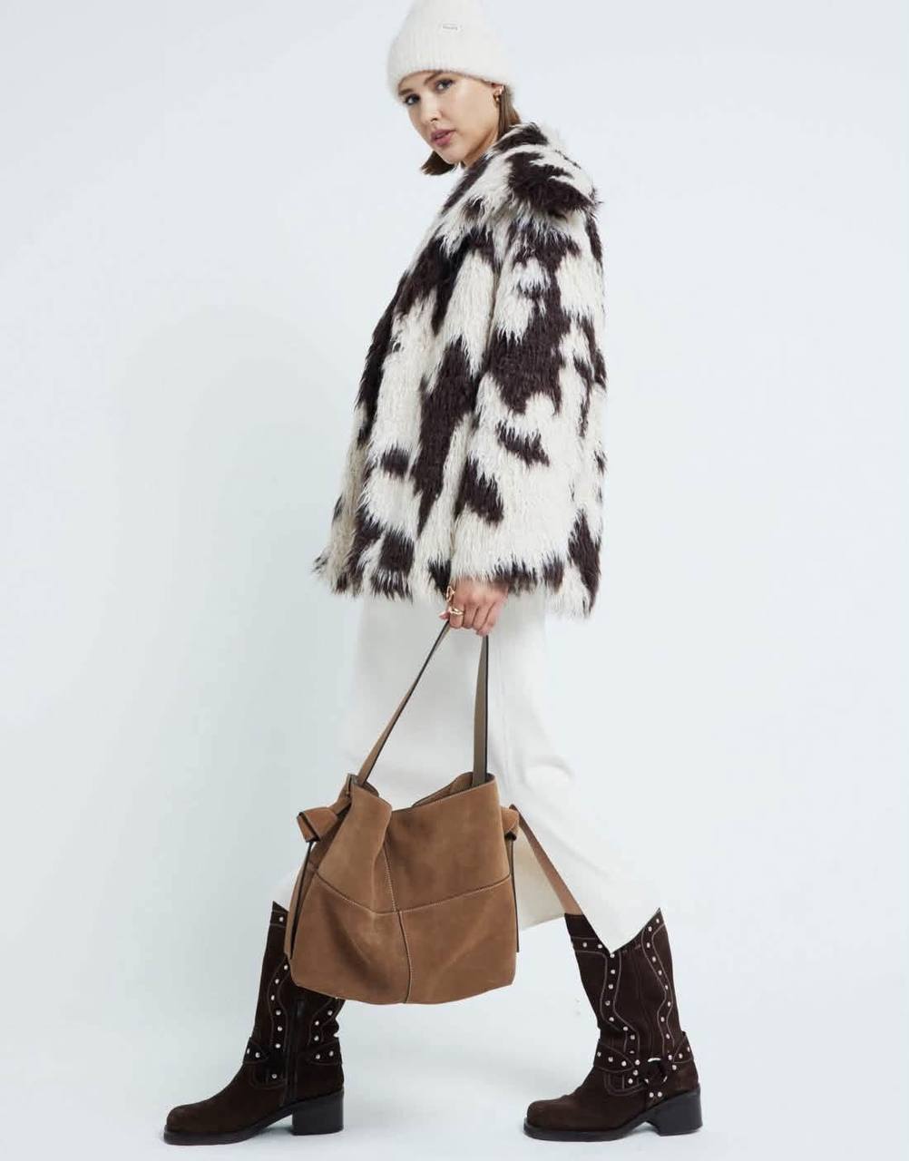 Меховая шуба River Island, размер S