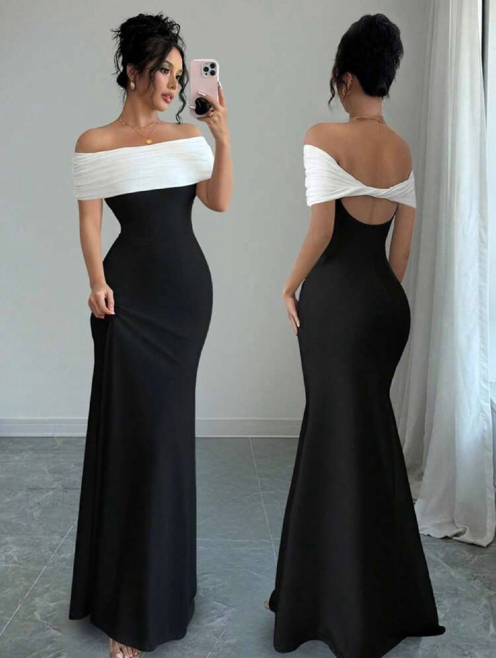 Black & White maxi dress