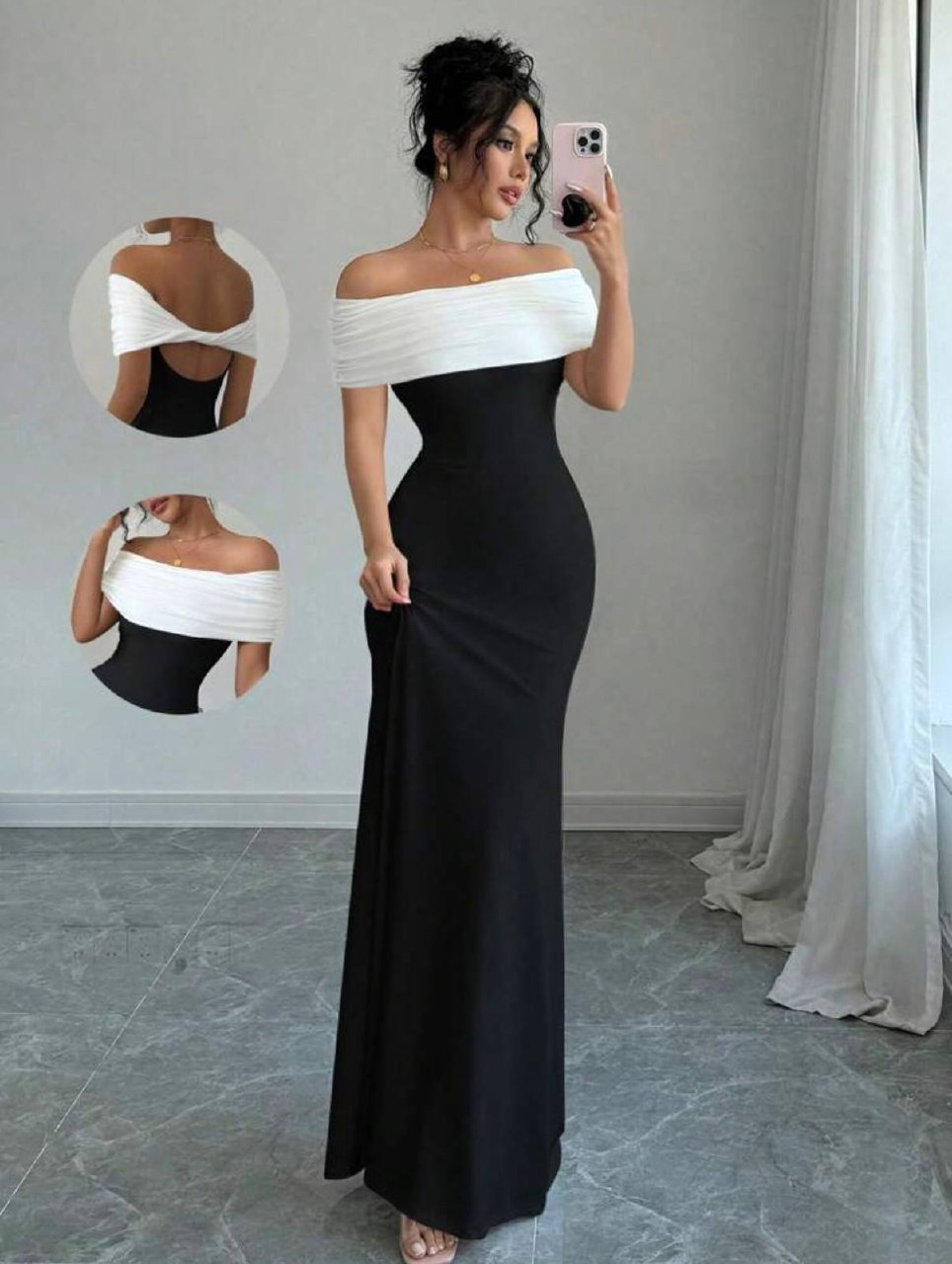 Black & White maxi dress
