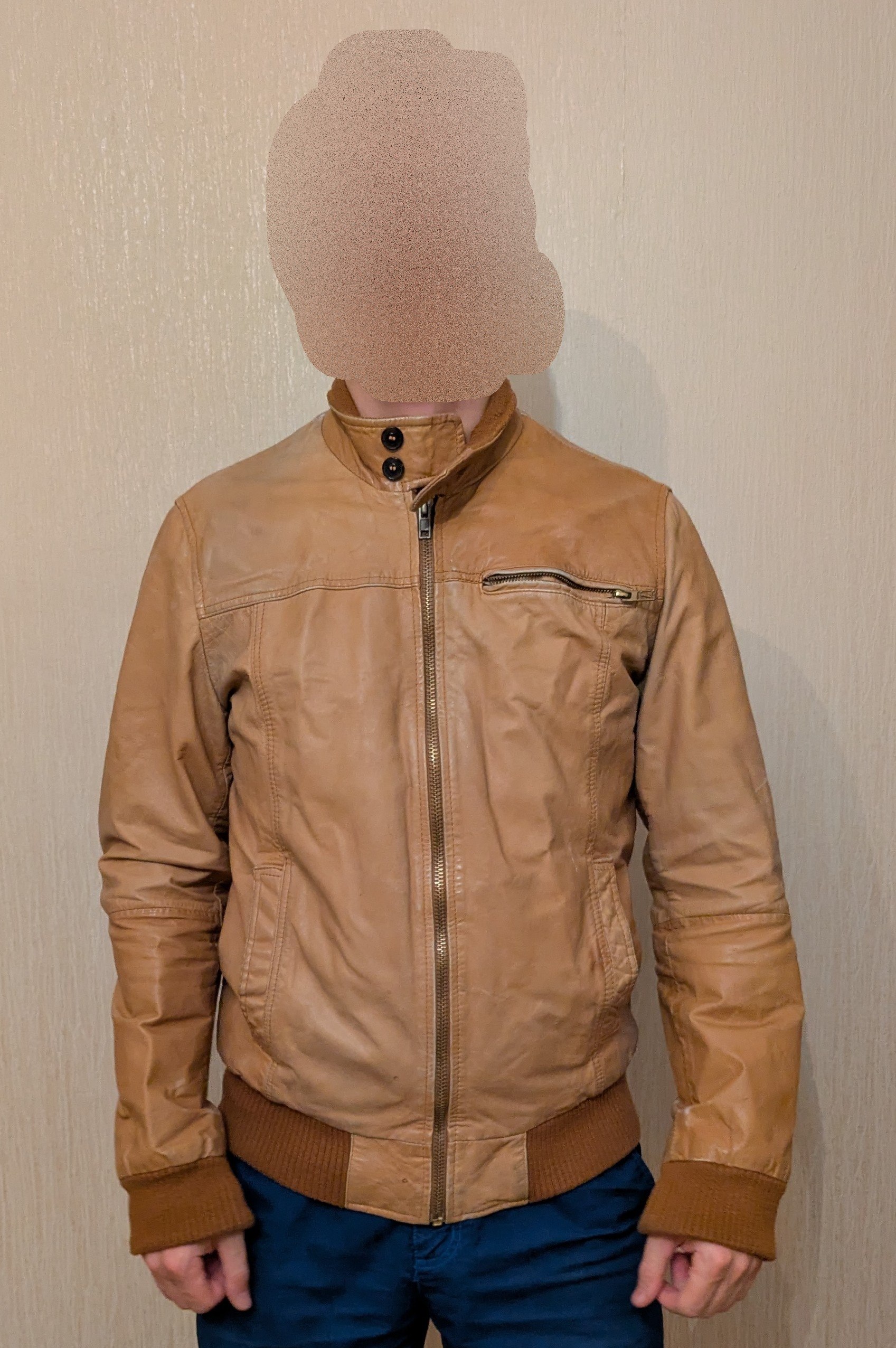 Кожаная куртка Zara