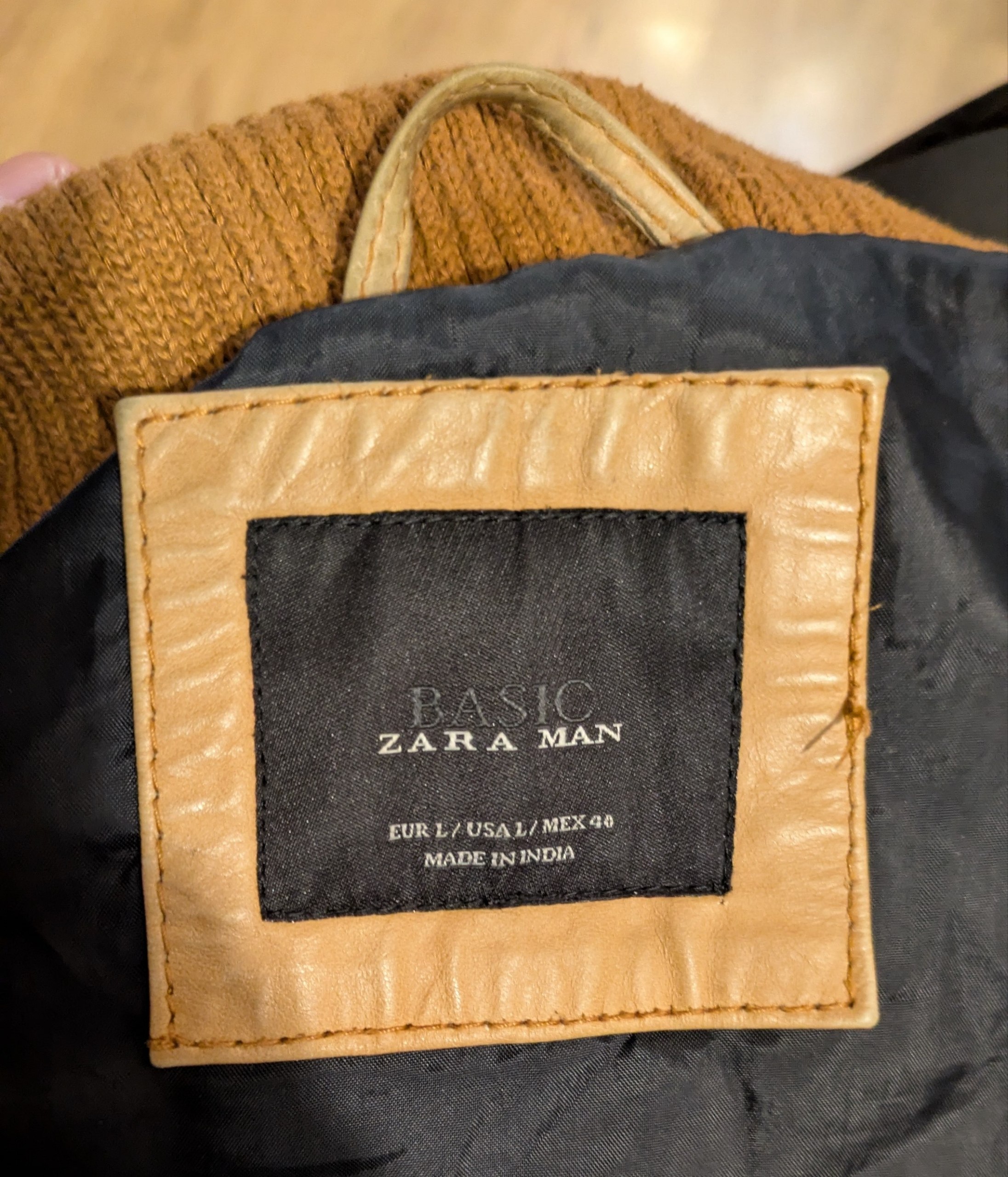 Кожаная куртка Zara