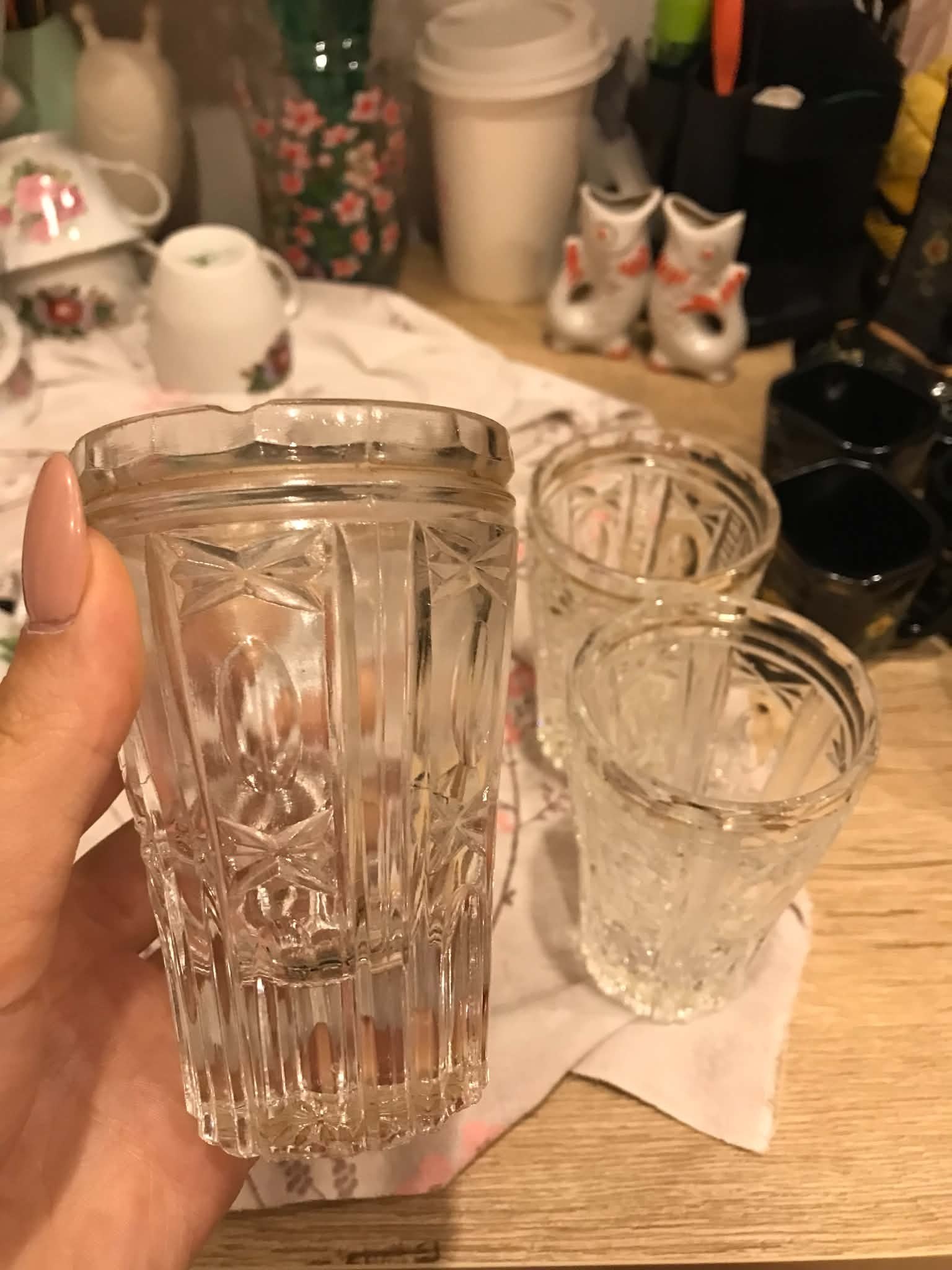 Хрустальные стаканы, 5 шт.