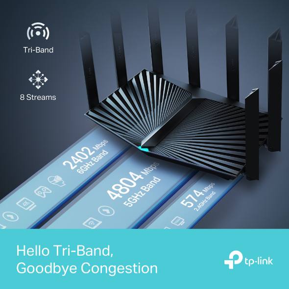 Wi-Fi 6E роутер TP-Link Archer AXE7800
