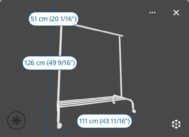 Вешалки на колесах IKEA, 2 шт.