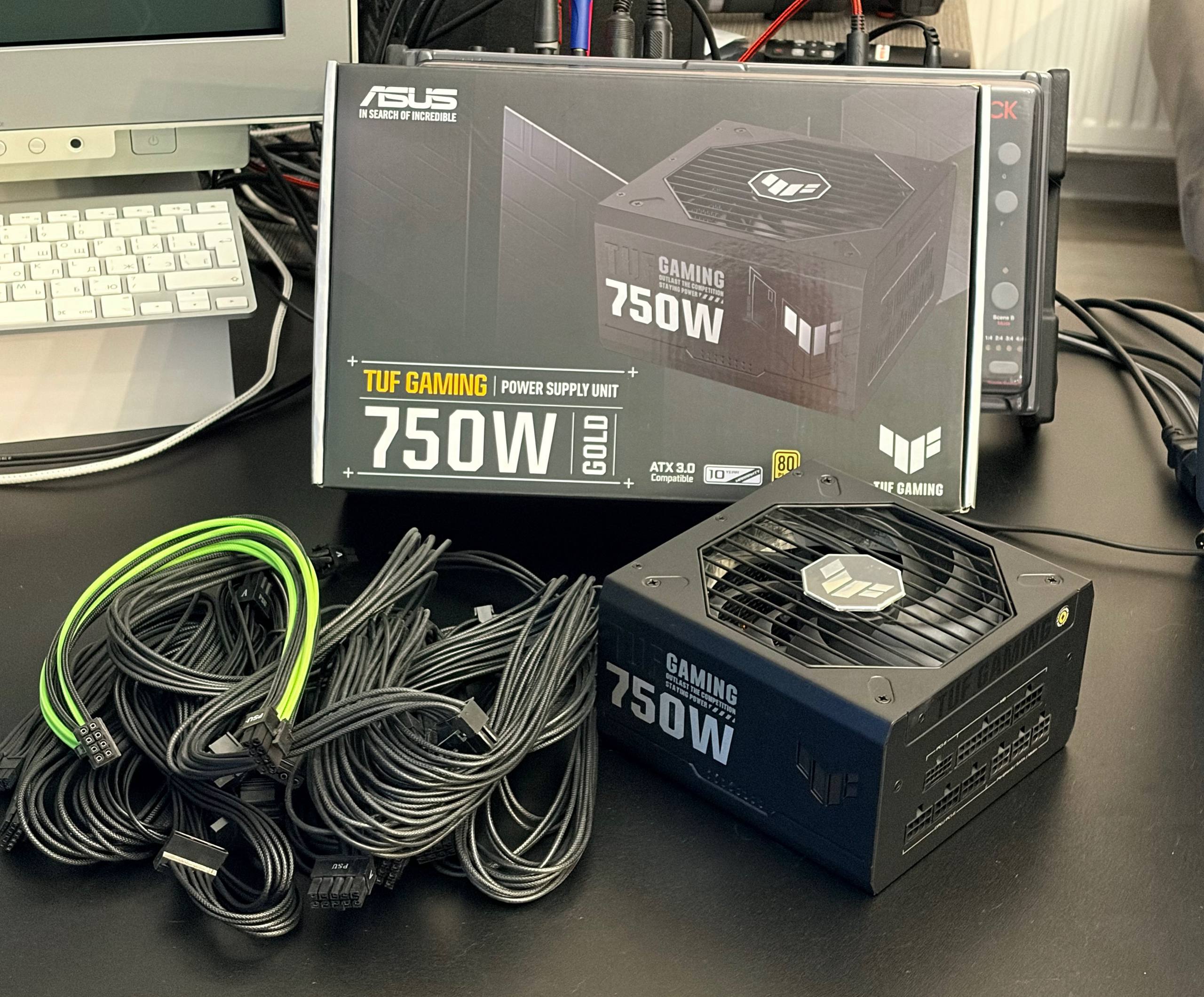 Модульный блок питания Asus TUF Gaming 750W 80 Plus Gold ATX 3.0