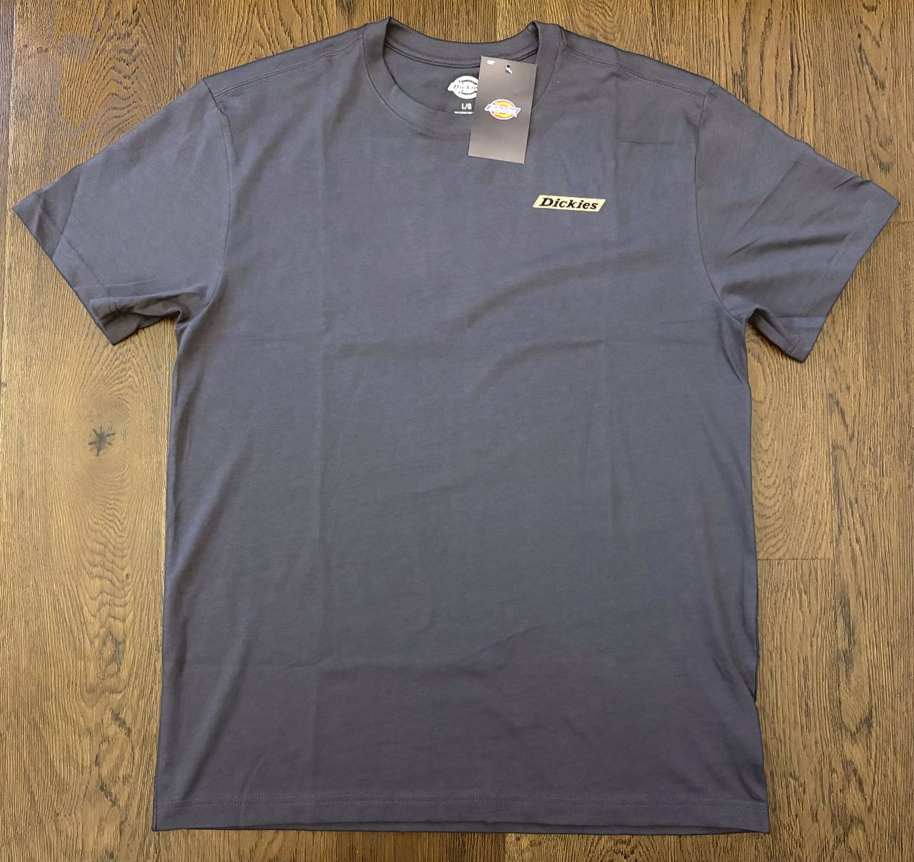 Футболка Dickies серая, размер L (свободный крой)