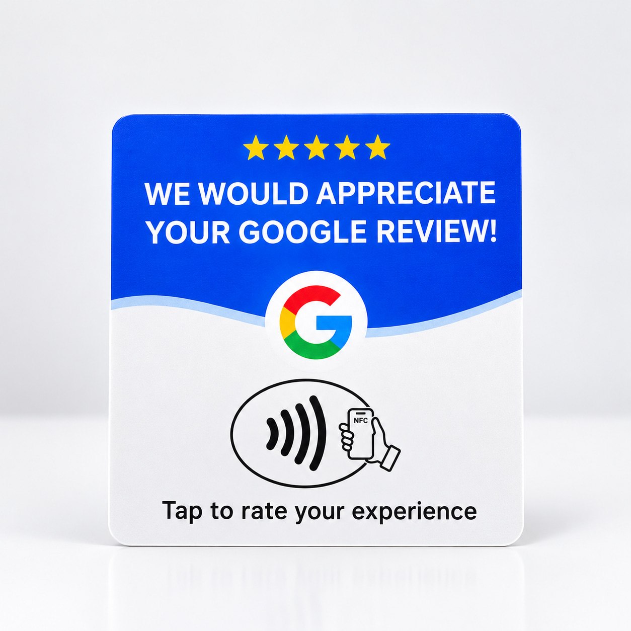 NFC-карта для получения отзывов в Google