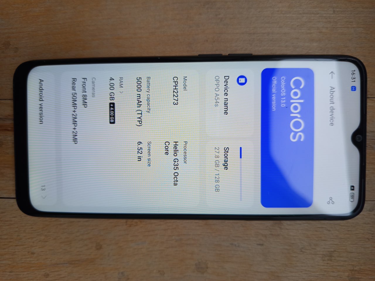 Oppo A54s 4/128 ГБ