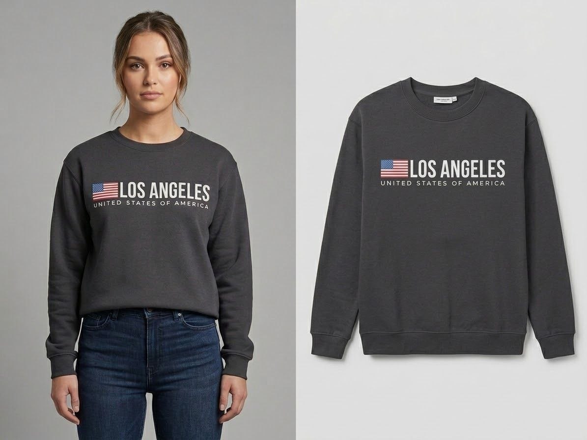 Черный свитшот «Los Angeles»
