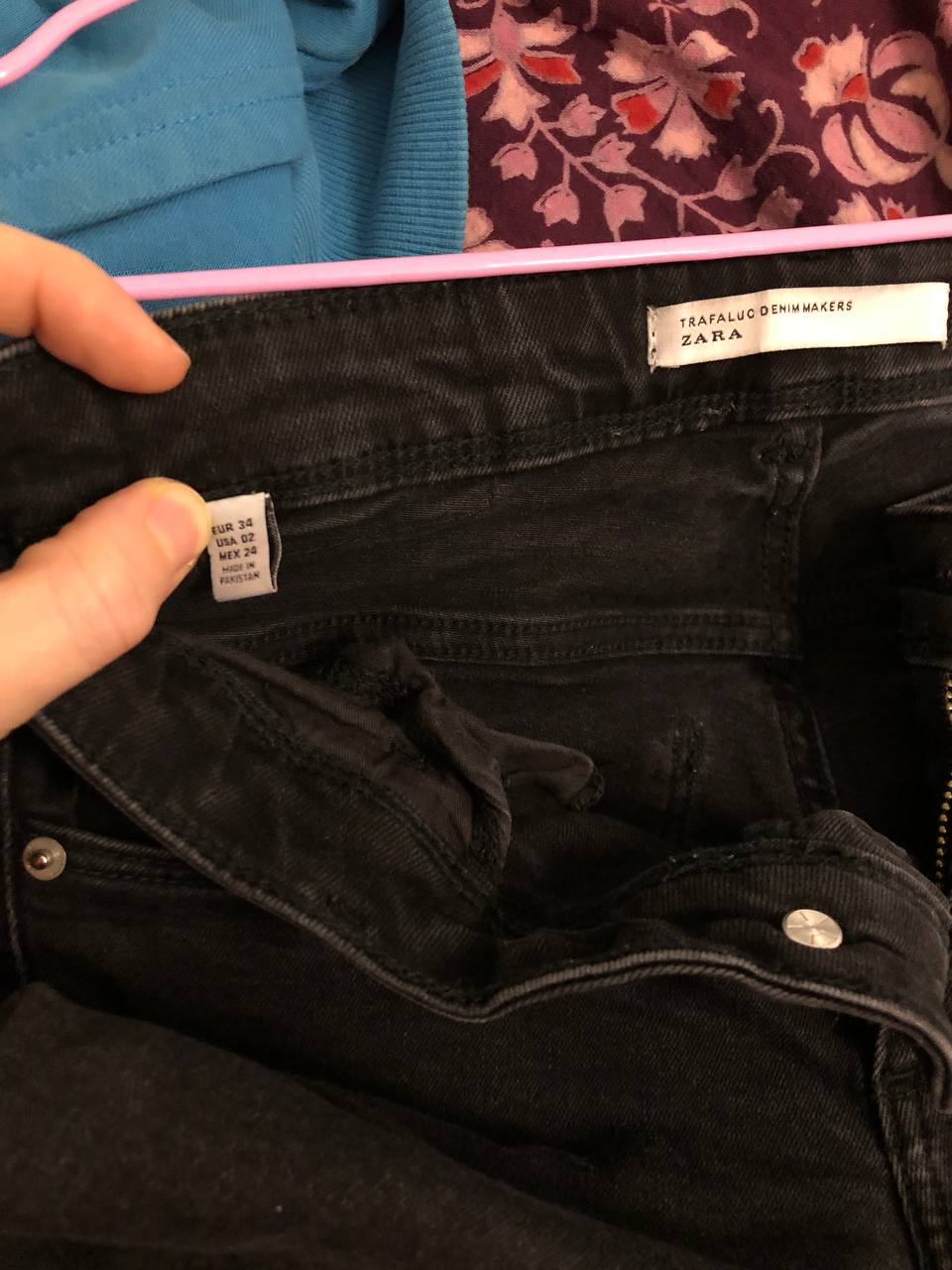 Джинсы черные Zara 36 размер