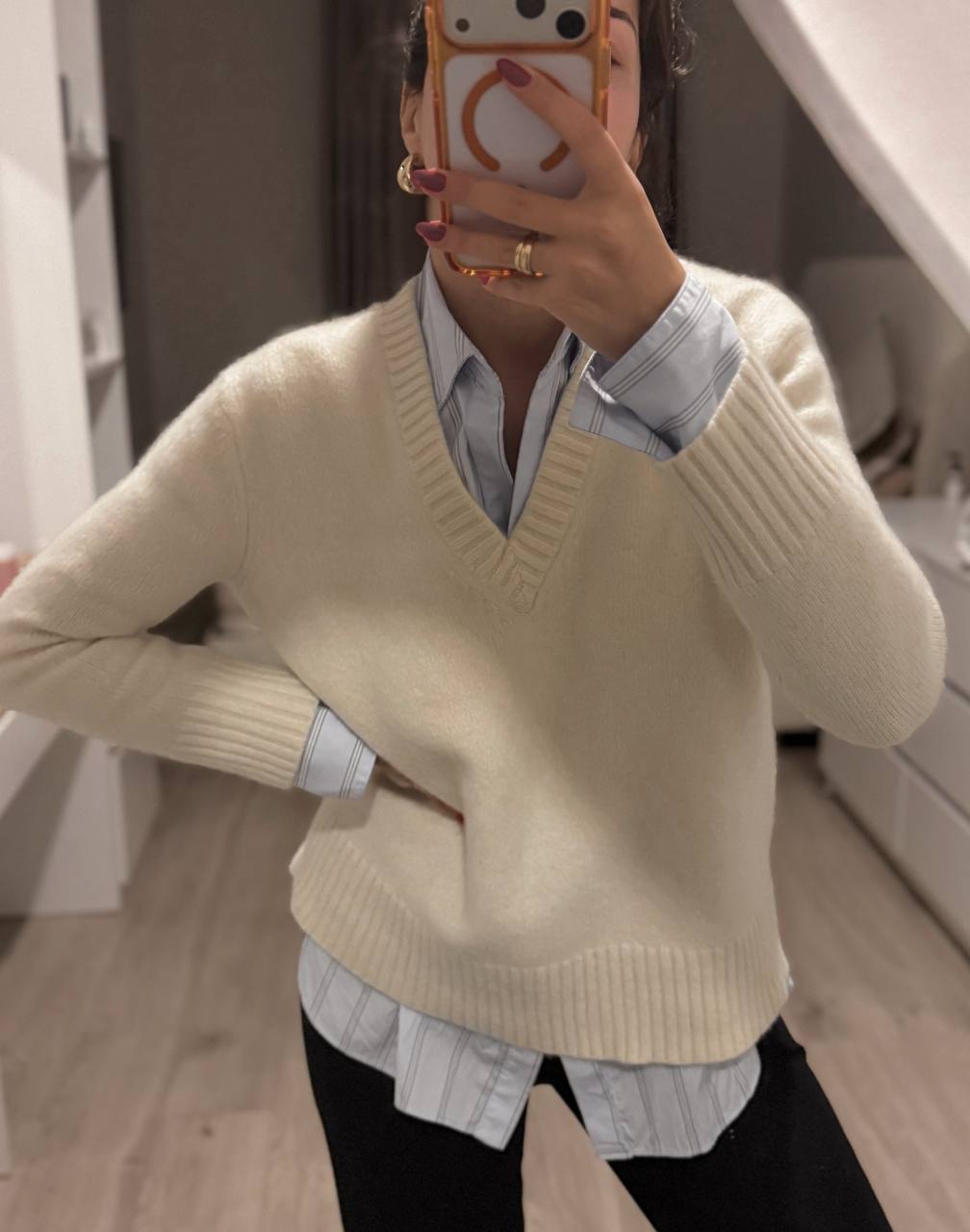 Кашемировый свитер ZARA, размер M