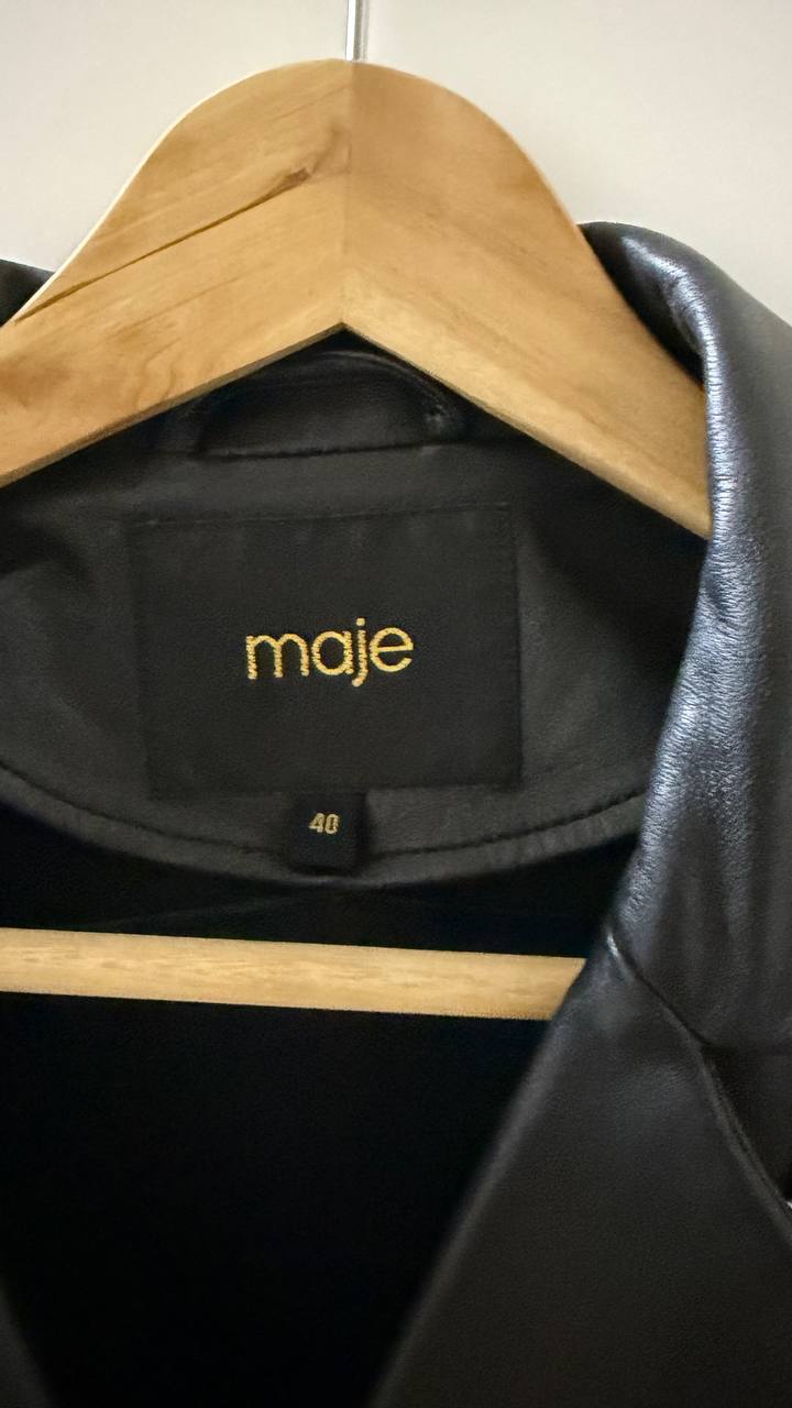 Кожаная косуха Maje