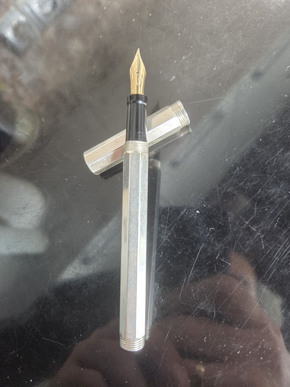 Серебряная перьевая ручка Montegrappa Reminiscence с золотым пером 585