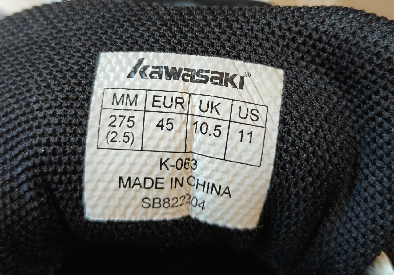 Кроссовки Kawasaki K-063 для бадминтона, размер 44-45