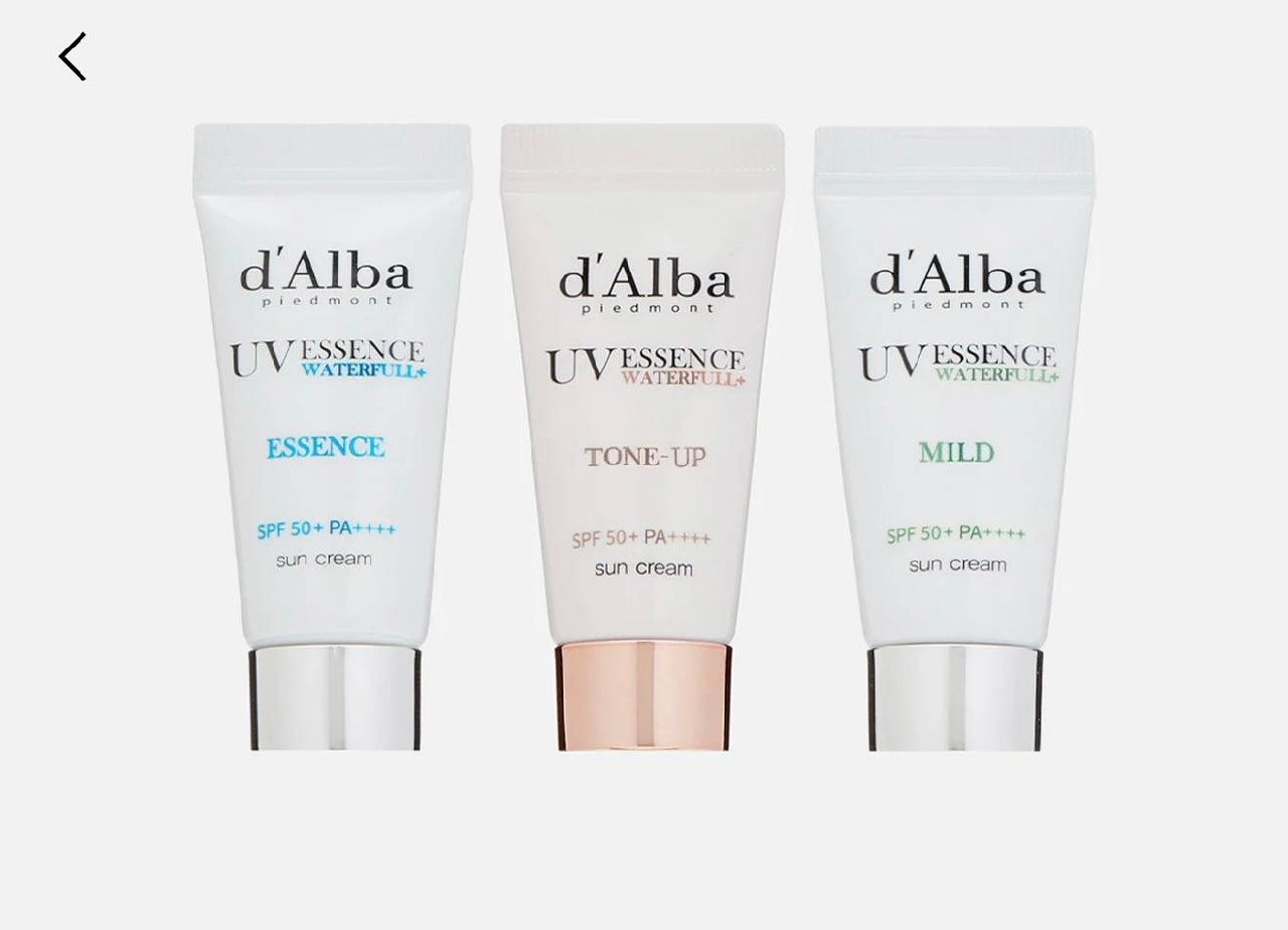 Набор миниатюр SPF от d'Alba