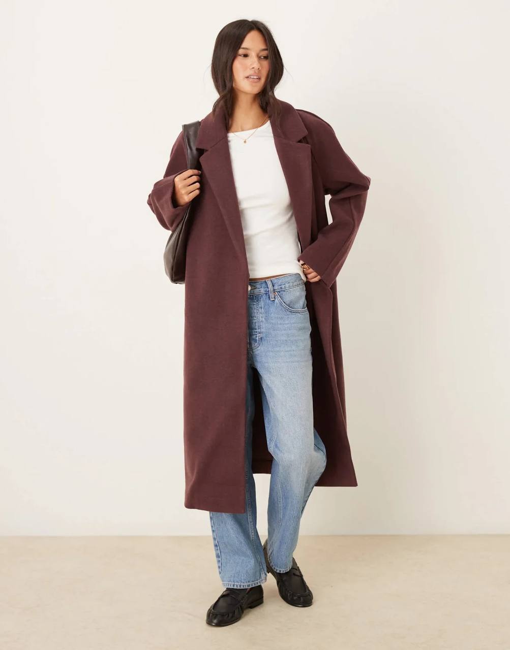 ASOS DESIGN пальто бордовое S