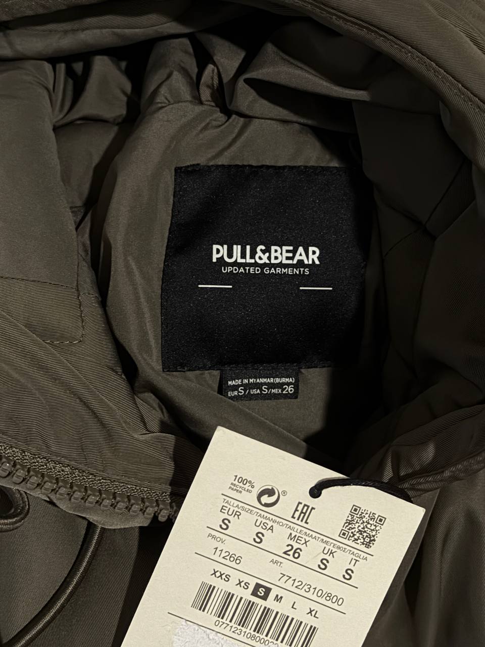 Пуховик Pull&Bear размер S (на M)