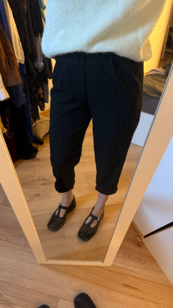 Черные брюки Comme des Garçons, 100% шерсть, S/XS