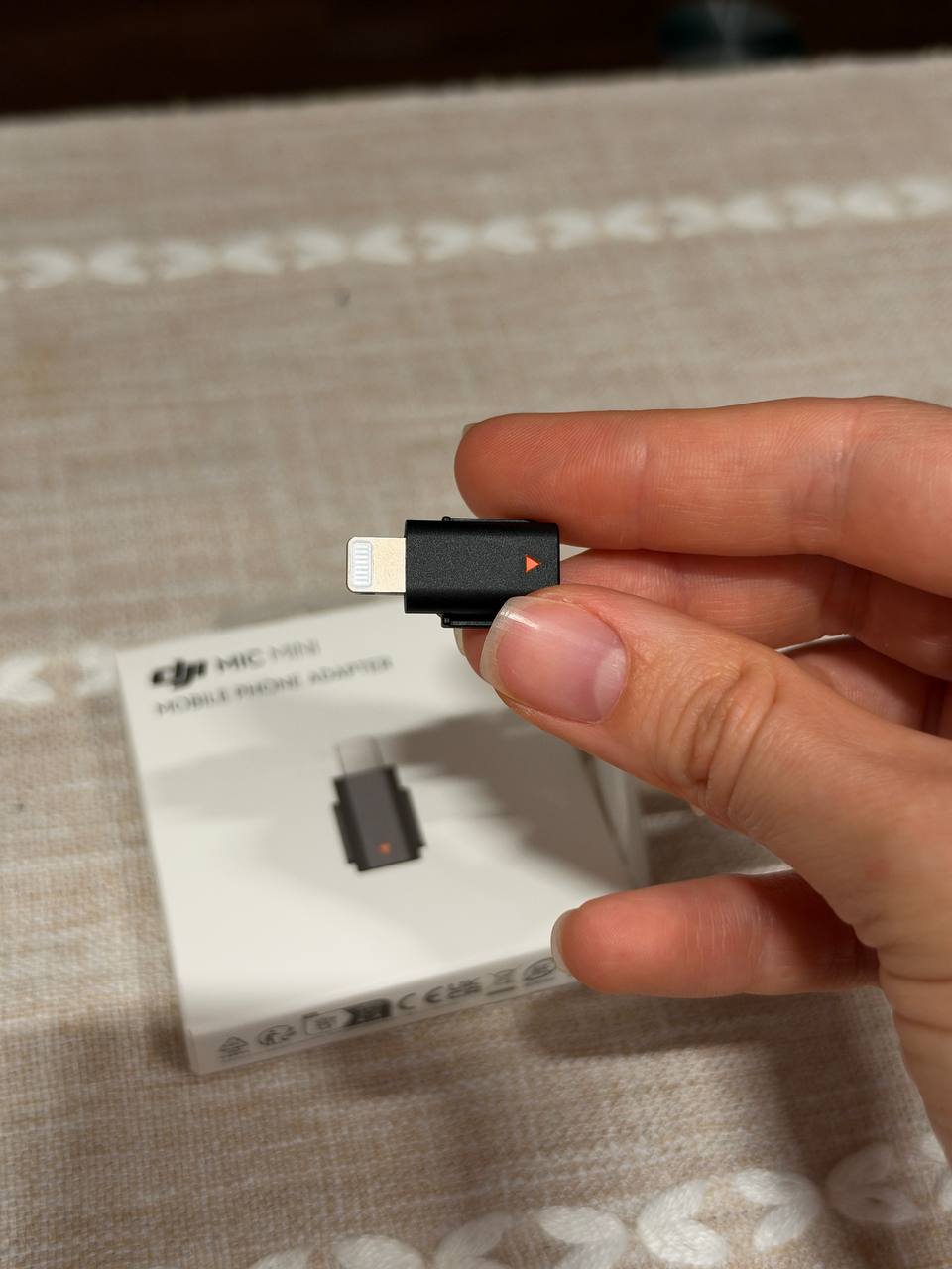 Переходник для DJI Mic Mini с подсветкой