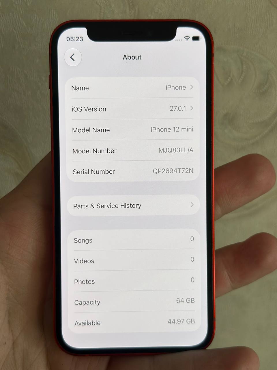iPhone 12 Mini с разбитым задним стеклом