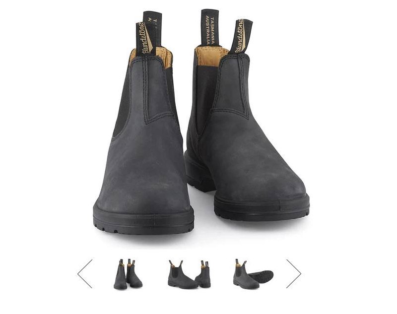 Ботинки Blundstone #587 Rustic Black, EU 41