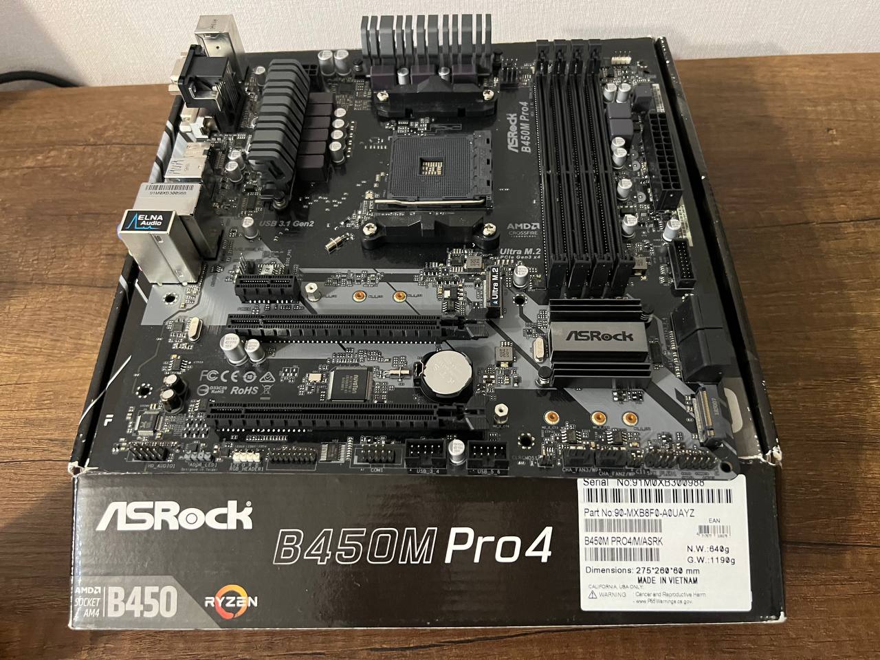 Материнская плата ASRock B450M Pro4