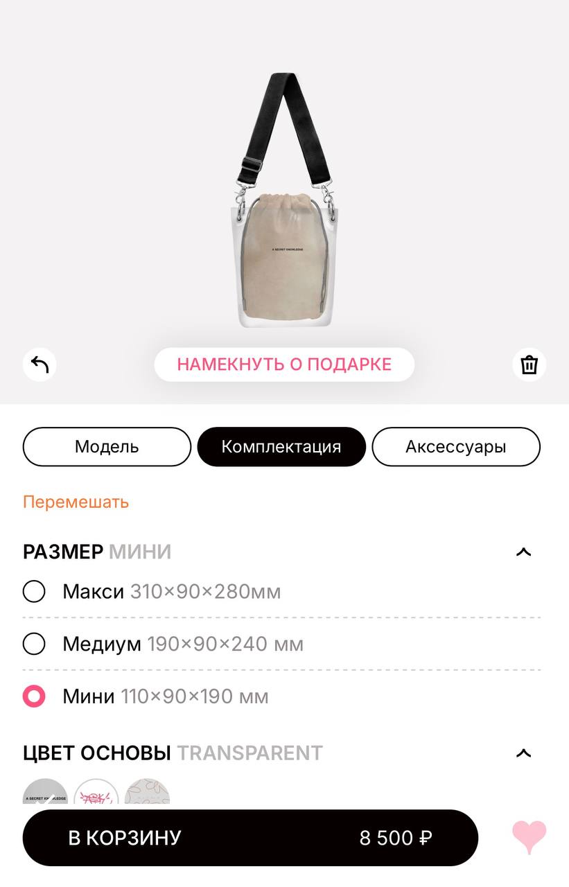 Сумка A Secret Knowledge Mini
