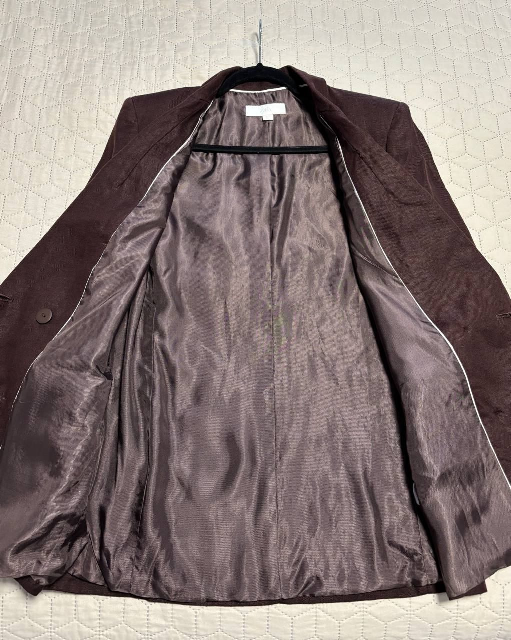 Пиджак Zara 100% лён, размер XS