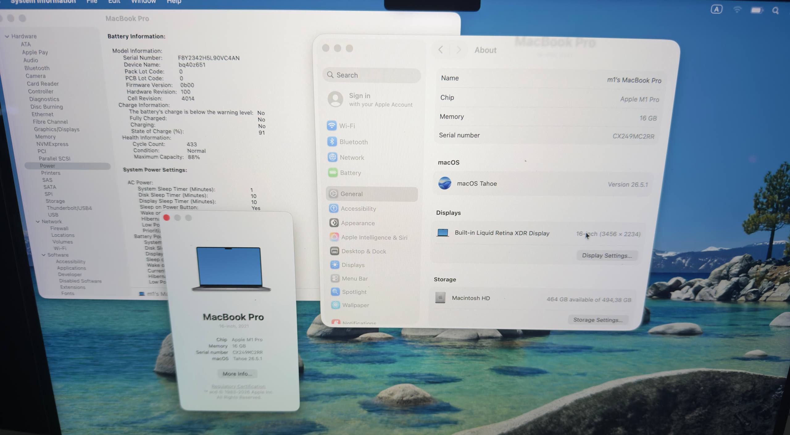 MacBook Pro 16 дюймов (2021) M1 Pro 16 ГБ / 512 ГБ