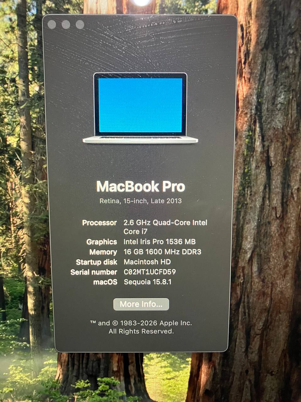 Ноутбук Apple MacBook Pro 15 Late 2013