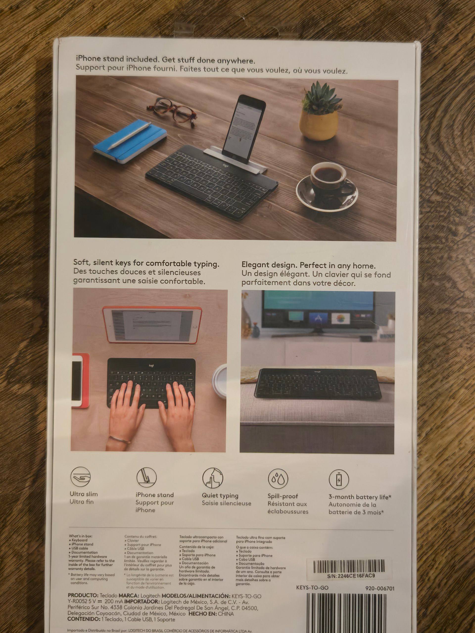 Logitech Keys-To-Go беспроводная клавиатура